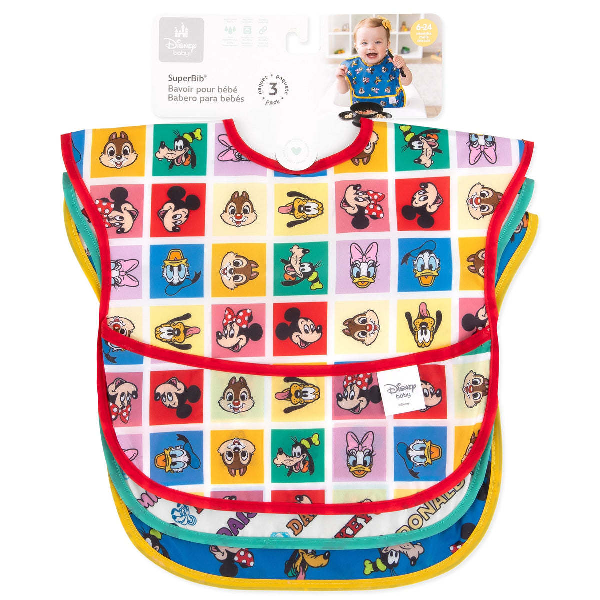 SuperBib® 3 Pack: Disney Mickey & Friends MVP | Bumkins