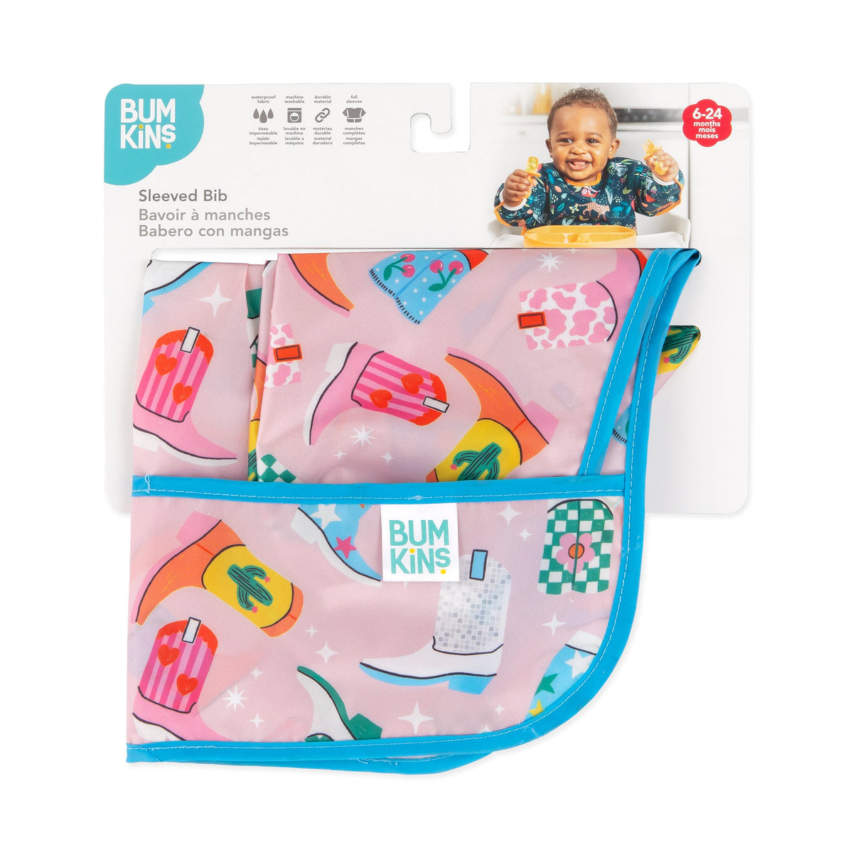 Sleeved Bib: Boots | Bumkins