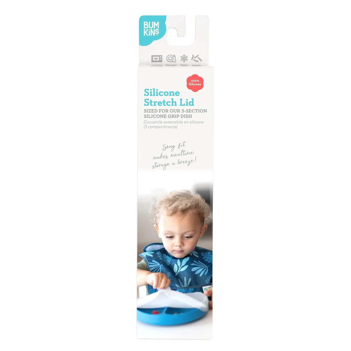Stretch Lid for Silicone Suction Plate, Baby & Toddler Grip Dish Baby | Bumkins