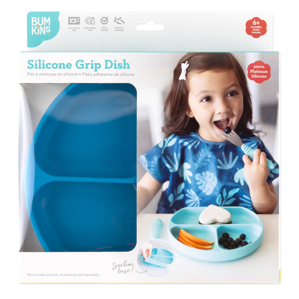 Silicone Suction Plate for Baby & Toddler - Dark Blue Baby | Bumkins