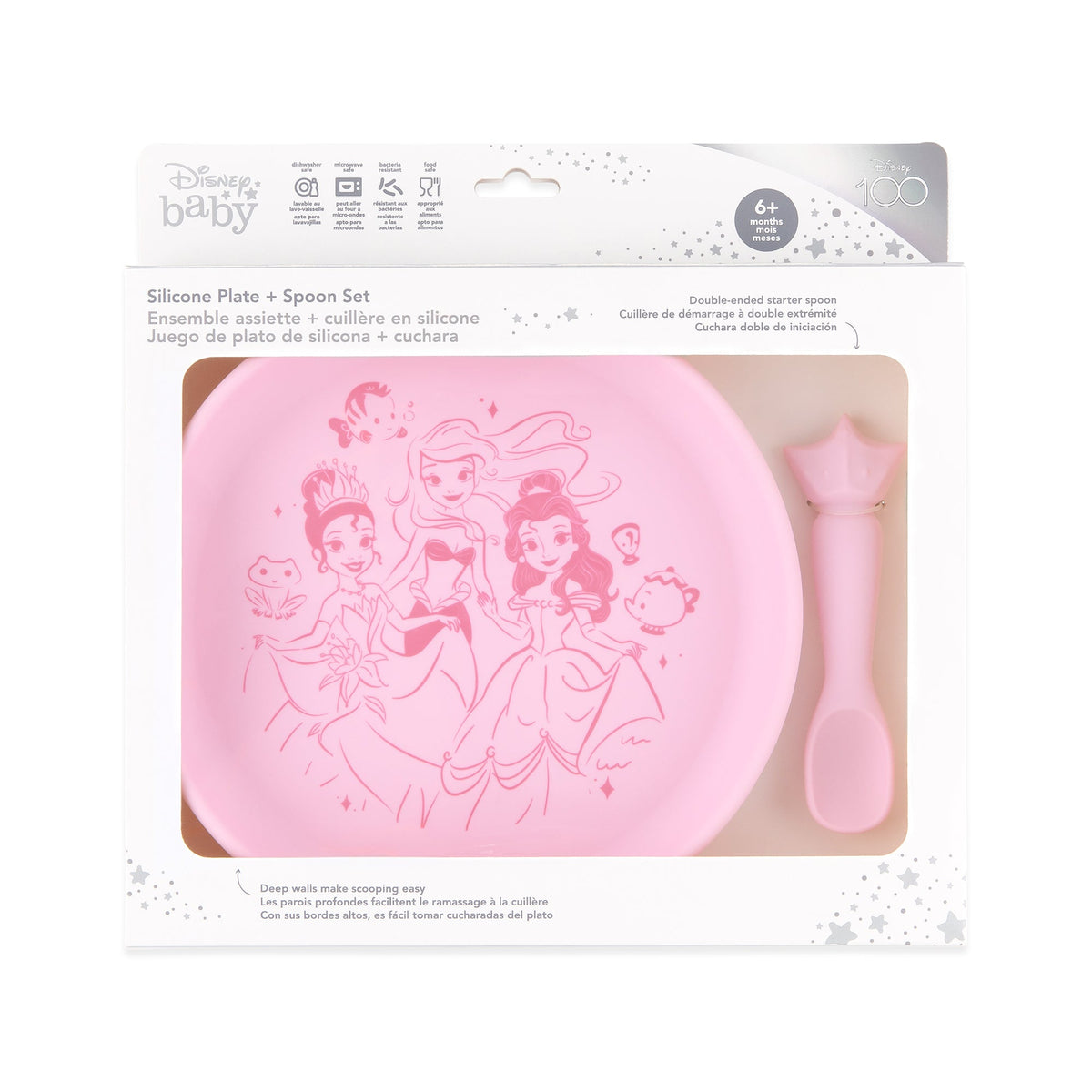 Silicone Plate + Spoon Set for Infants, Disney Princess | Bumkins