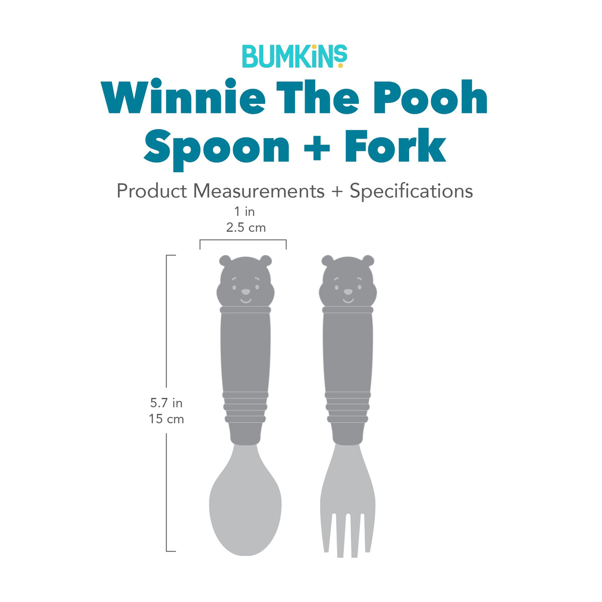 Disney Winnie the Pooh Spoon and Fork Set for Babies | Bumkins
