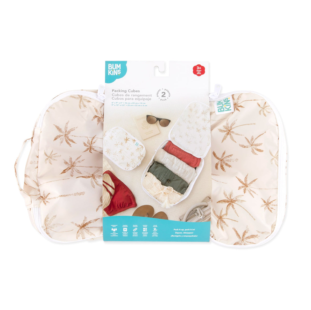 Packing Cube 2 Pack: Palm Daze | Bumkins
