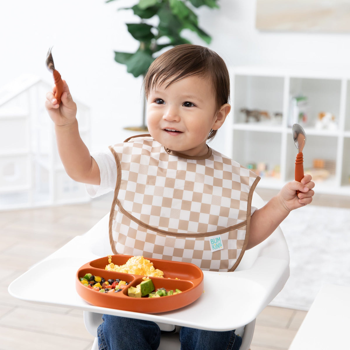 SuperBib® 3 Pack: Palms + Check | Bumkins