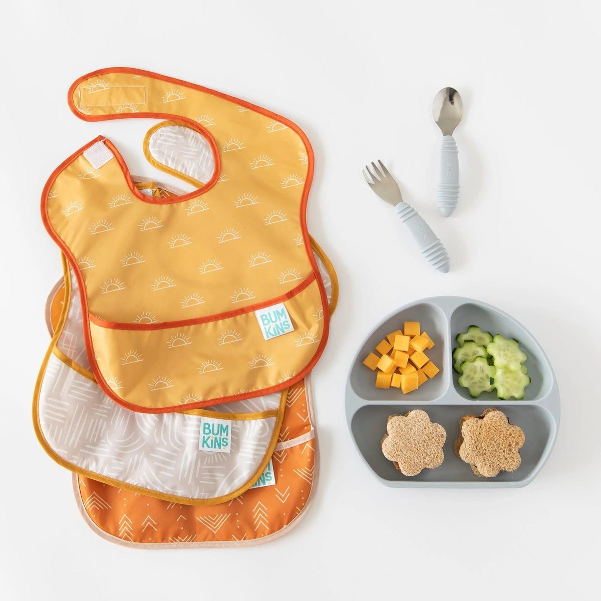 Desert Baby Boho Chic Baby Bib Set of 3 | Ages 6-24 mos | Bumkins