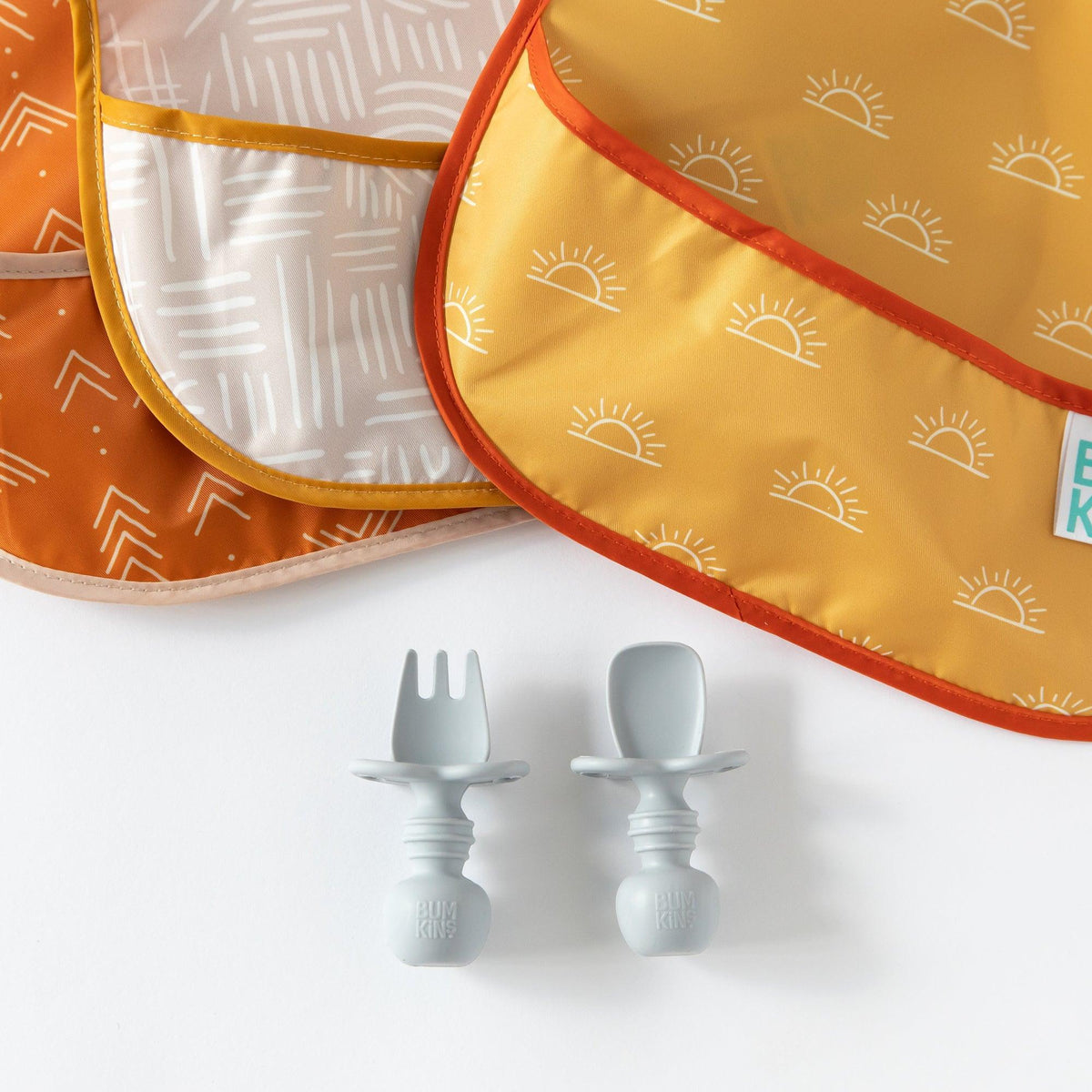Desert Baby Boho Chic Baby Bib Set of 3 | Ages 6-24 mos | Bumkins