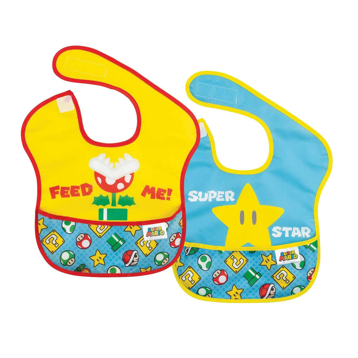 Nintendo SuperBib for 6 to 24 months – Super Mario 2 pk Baby | Bumkins