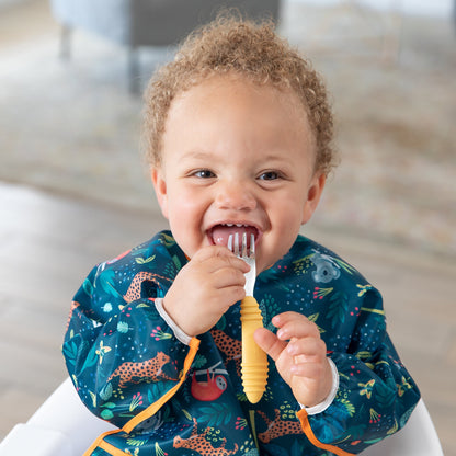 Sleeved Bib 2 Pack: Jungle and Animal Print | Bumkins
