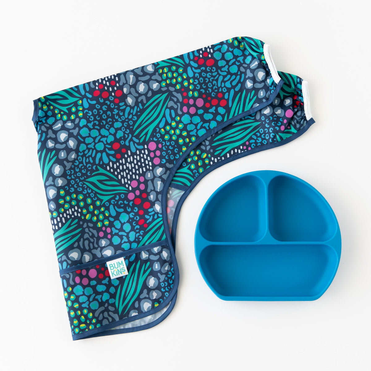 Sleeved Bib 2 Pack: Jungle and Animal Print | Bumkins