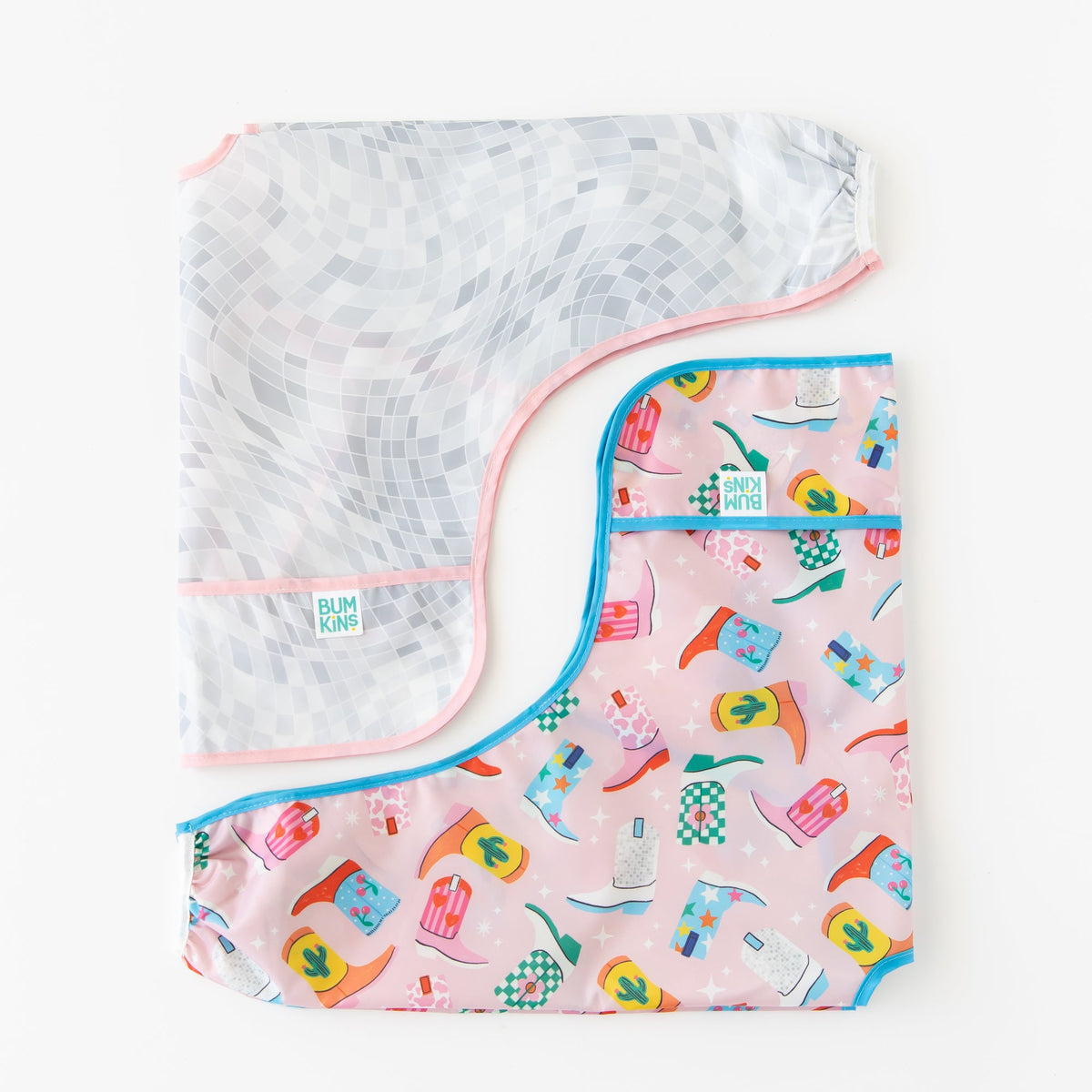 Sleeved Bib 2 Pack: Disco Boots | Bumkins