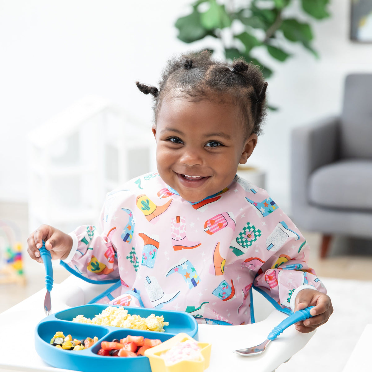 Sleeved Bib 2 Pack: Disco Boots | Bumkins