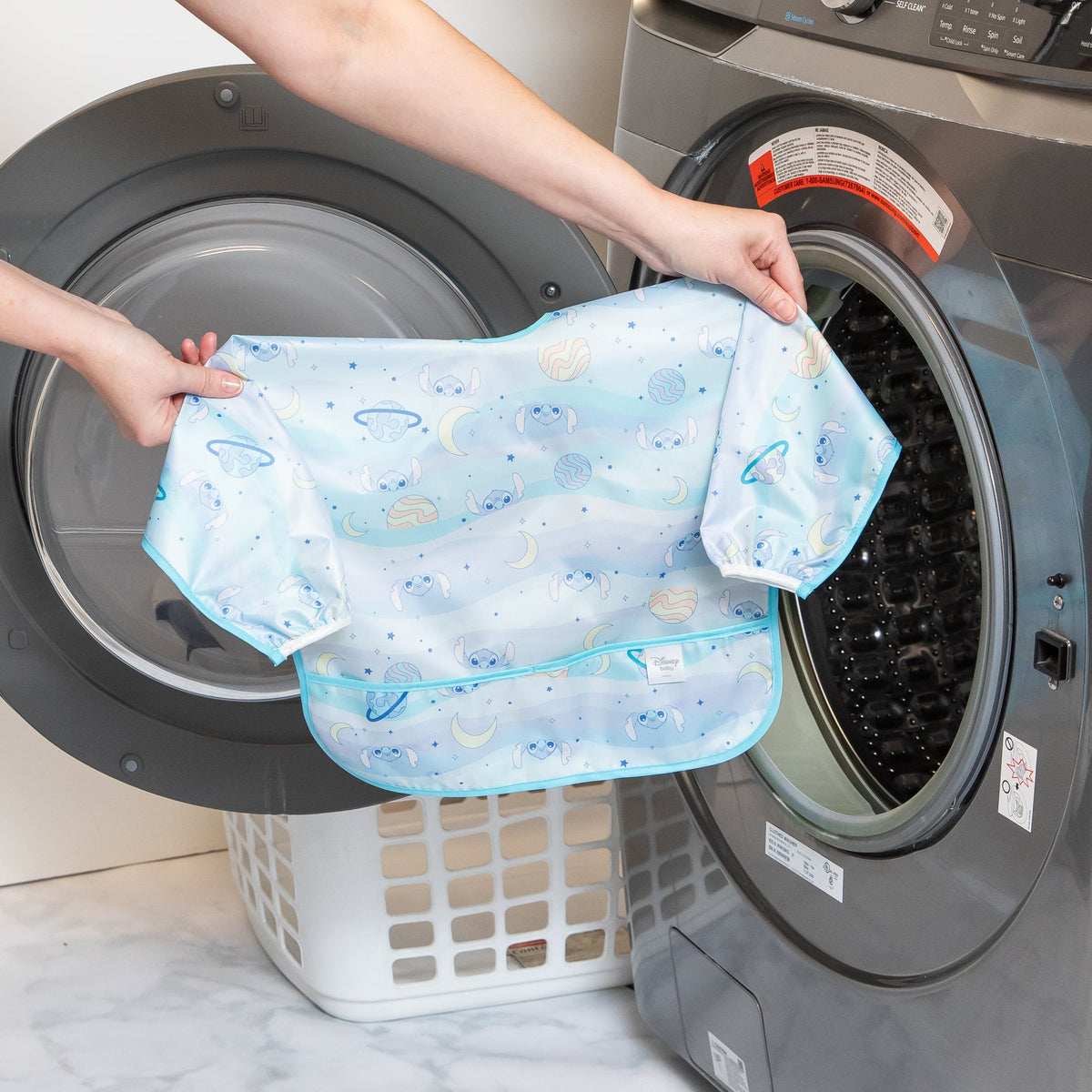 Sleeved Bib 2 Pack: Stitch Star-ring Up Trouble | Bumkins