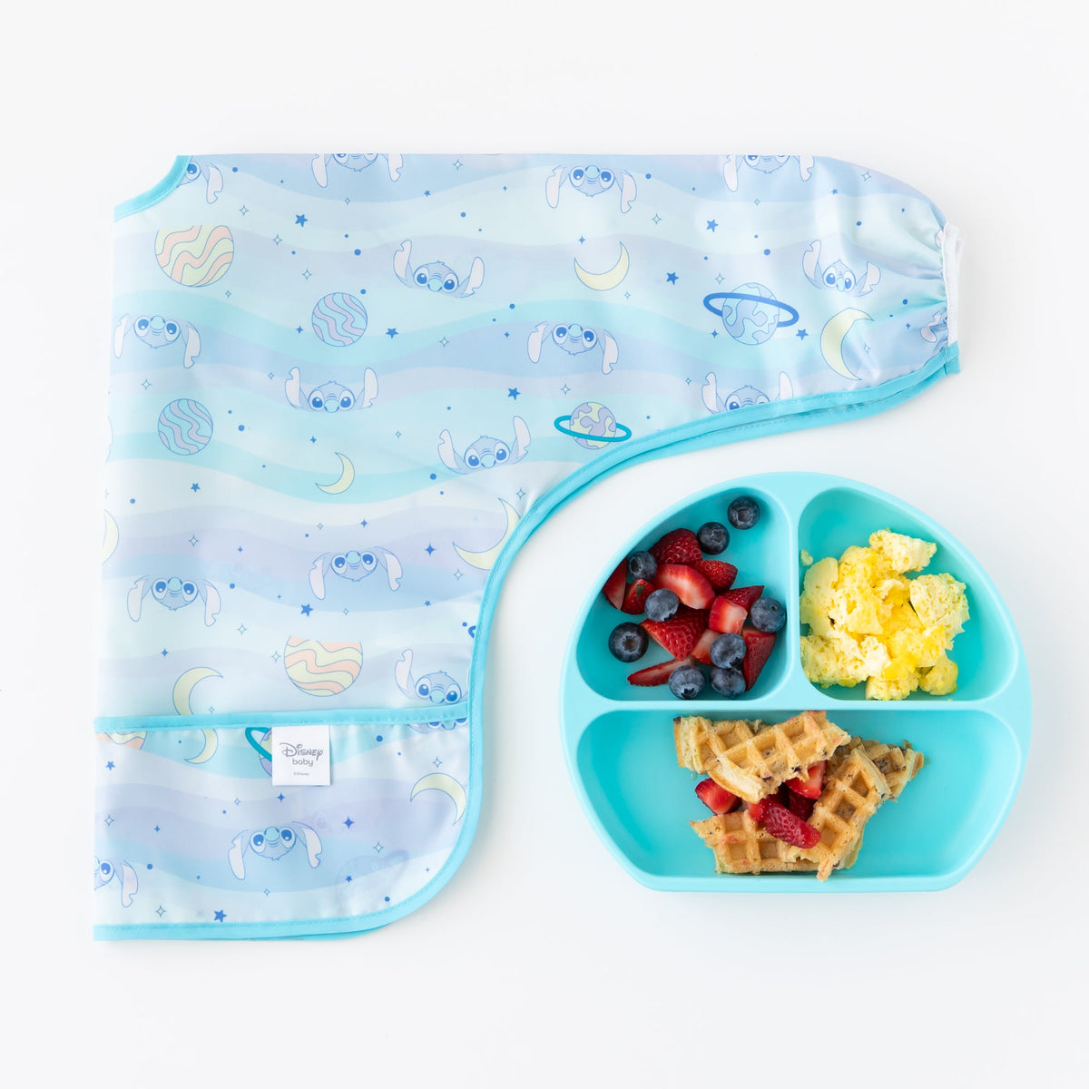 Sleeved Bib 2 Pack: Stitch Star-ring Up Trouble | Bumkins