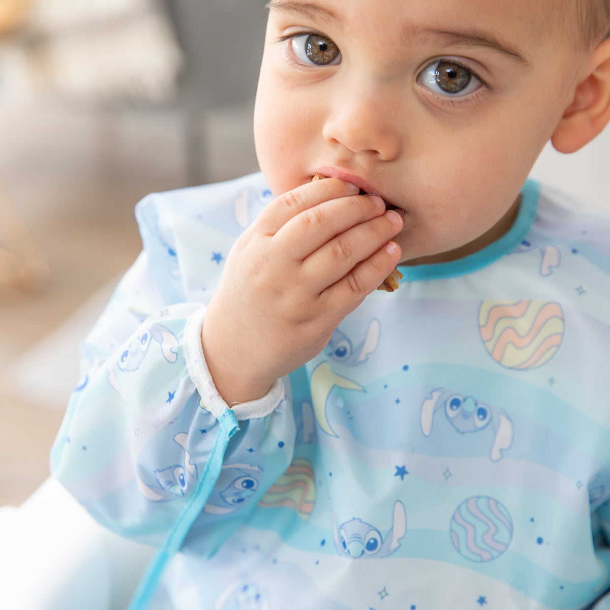 Sleeved Bib 2 Pack: Stitch Star-ring Up Trouble | Bumkins