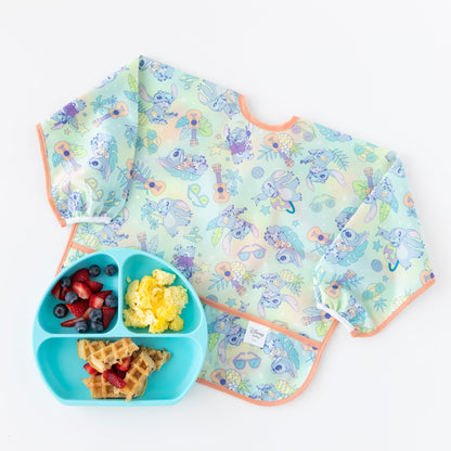 Sleeved Bib 2 Pack: Stitch Star-ring Up Trouble | Bumkins