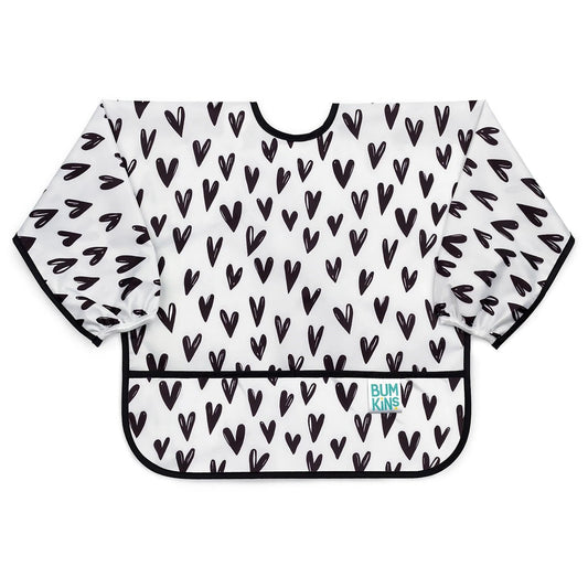 Sleeved Bib for Baby & Toddler 6 to 24 months – Hearts Baby | Bumkins