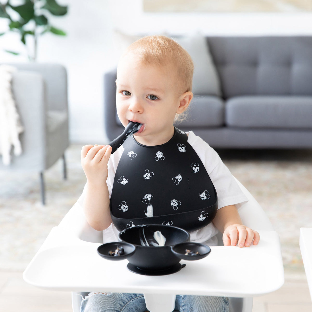 Silicone Bib 2 Pack: Mickey and Minnie Mouse | Bumkins