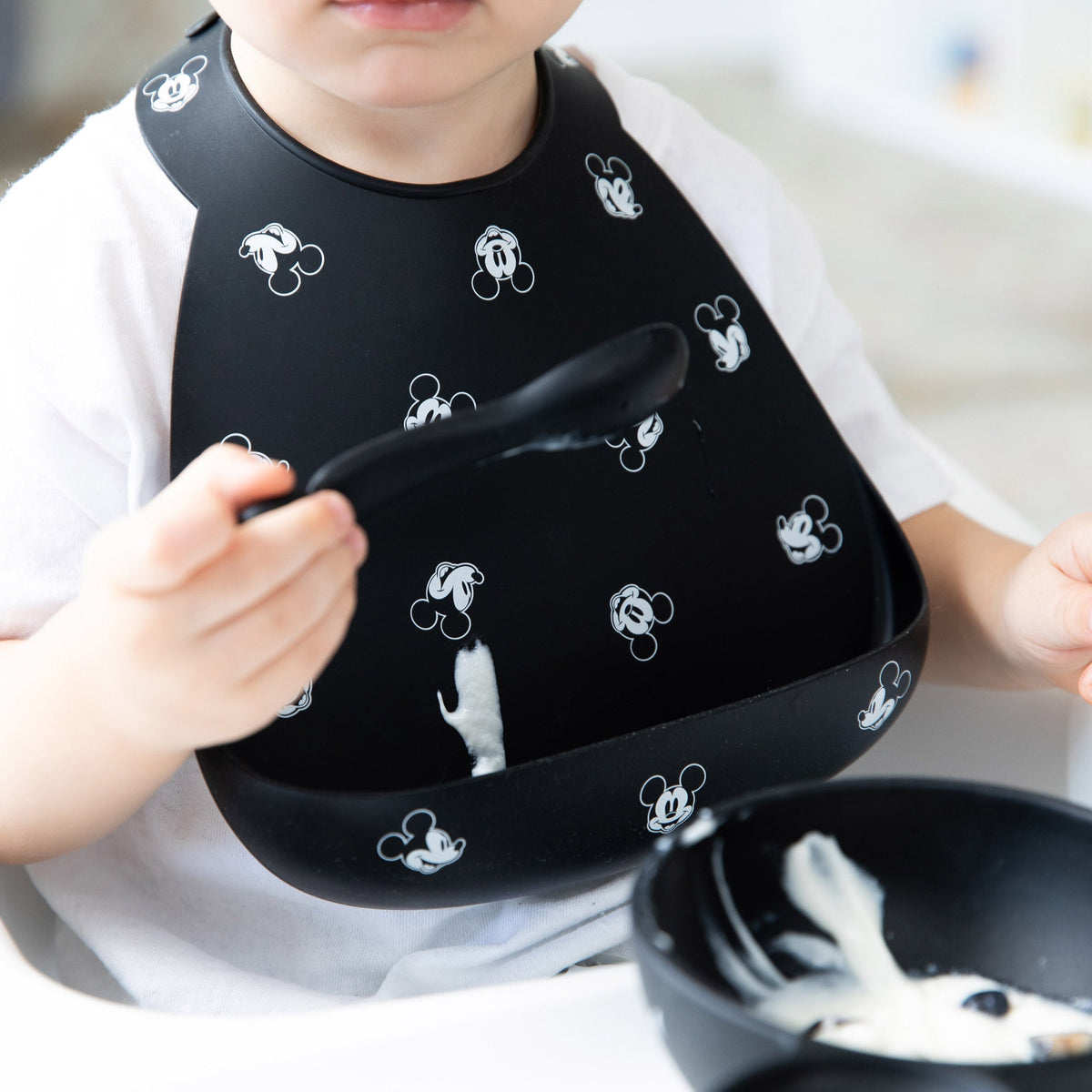 Silicone Bib 2 Pack: Mickey and Minnie Mouse | Bumkins