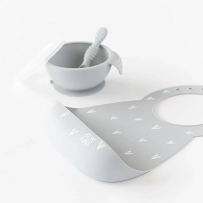 Hearts Silicone Baby Bib 6-24 mos | XOXO Collection | Bumkins