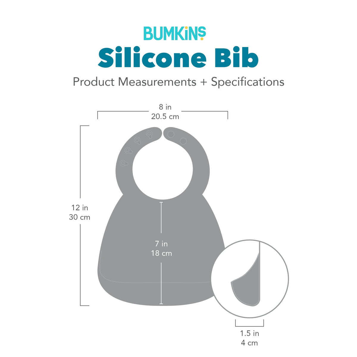 Cute Camp Gear Silicone Baby Feeding Bibs 6-24 Months | Bumkins