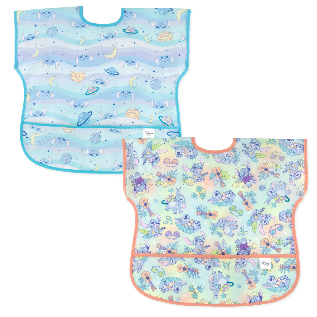 Junior Bib 2 Pack: Stitch Star-ring Up Trouble | Bumkins