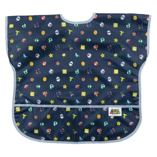 Short Sleeved Bib Ft. Waterproof Super Mario Fabric | Bumkins