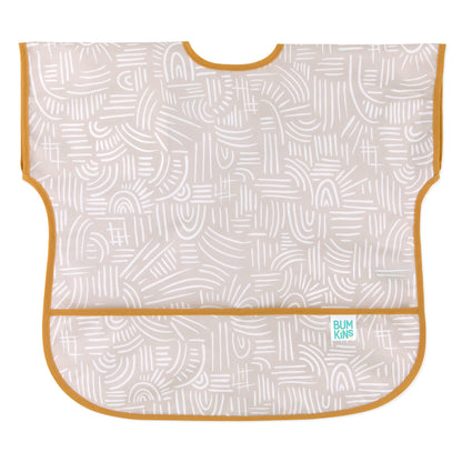Neutral Boho Short Sleeve Junior Bib For Toddlers 1-3 yrs | Bumkins