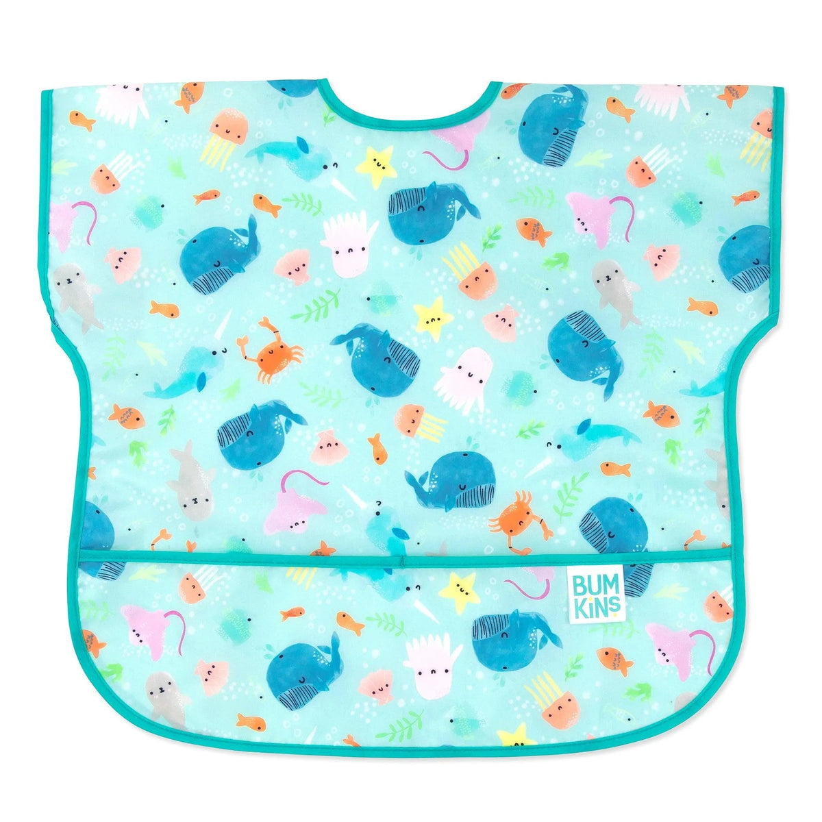 Ocean Themed Feeding Bib For Toddlers 1-3 yrs | Bumkins