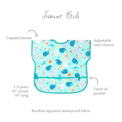 Ocean Themed Feeding Bib For Toddlers 1-3 yrs | Bumkins