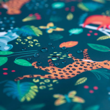 Short Sleeve Jungle Print Feeding Bib For Toddlers 1-3 yrs | Bumkins