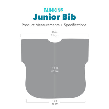 Short Sleeve Jungle Print Feeding Bib For Toddlers 1-3 yrs | Bumkins