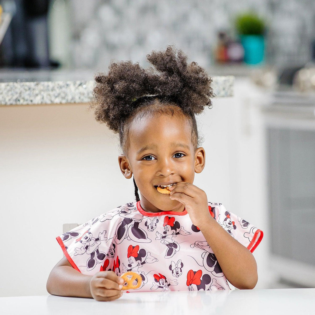Minnie Mouse Short Sleeve Junior Bib for Baby & Toddler Ages 1-3 Baby | Bumkins