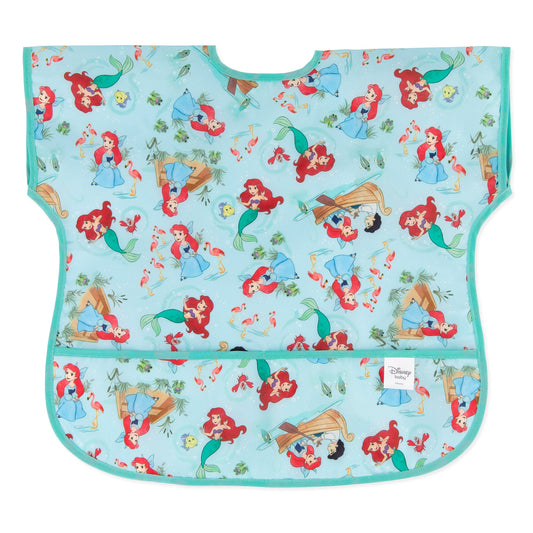 Disney Princess Ariel Short-Sleeved Toddler Bib | 1-3 Yrs | Bumkins