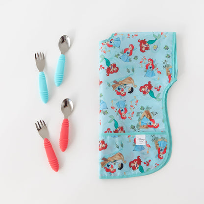 Disney Princess Ariel Short-Sleeved Toddler Bib | 1-3 Yrs | Bumkins