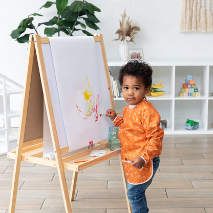 Grounded Long-Sleeved Boho Art Smock, Waterproof Fabric | Bumkins