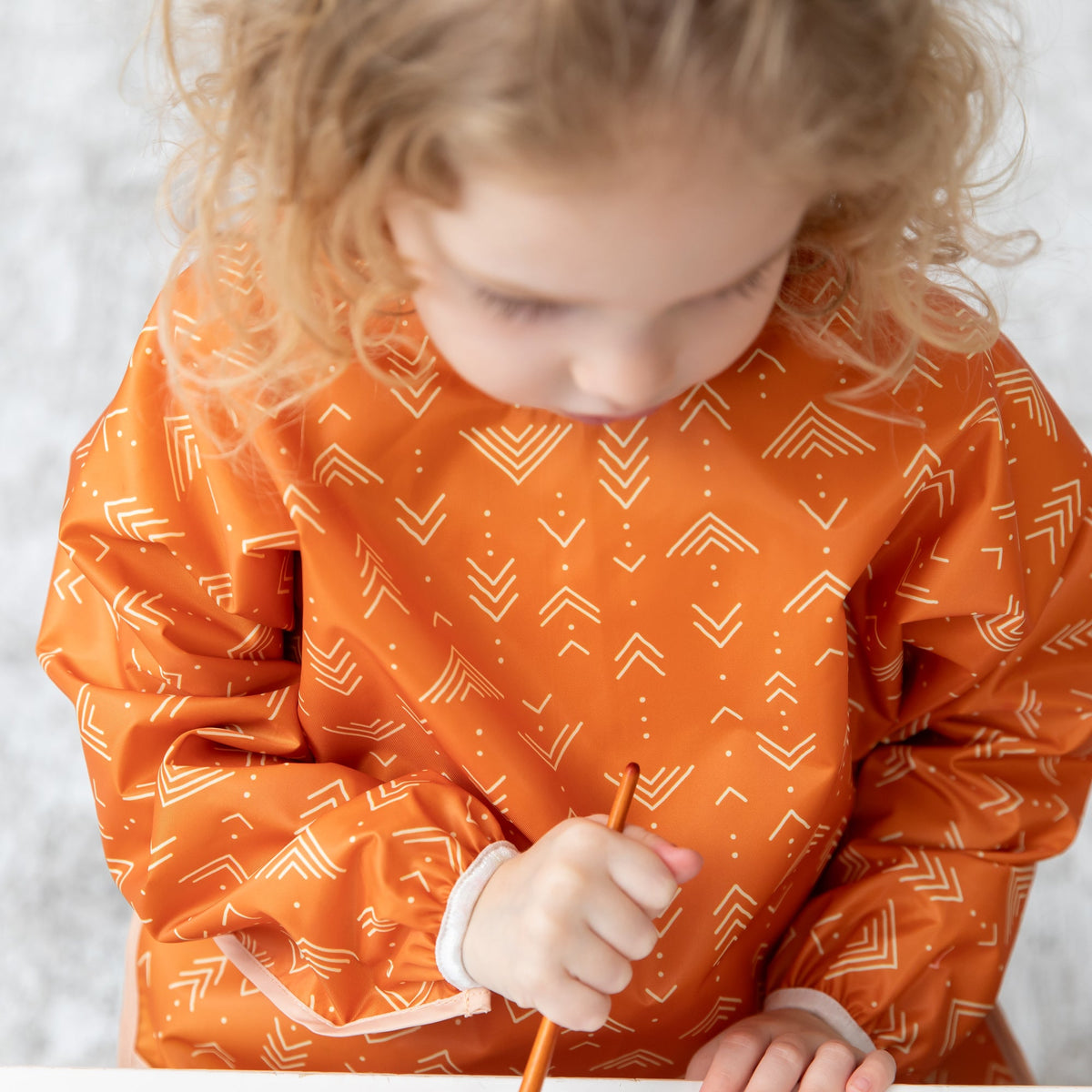 Grounded Long-Sleeved Boho Art Smock, Waterproof Fabric | Bumkins