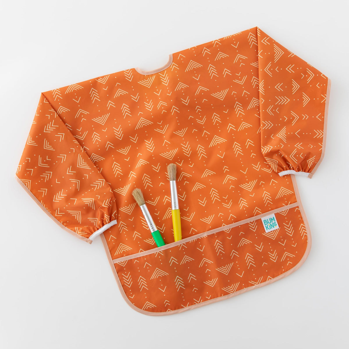 Grounded Long-Sleeved Boho Art Smock, Waterproof Fabric | Bumkins