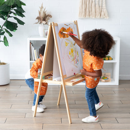 Grounded Long-Sleeved Boho Art Smock, Waterproof Fabric | Bumkins