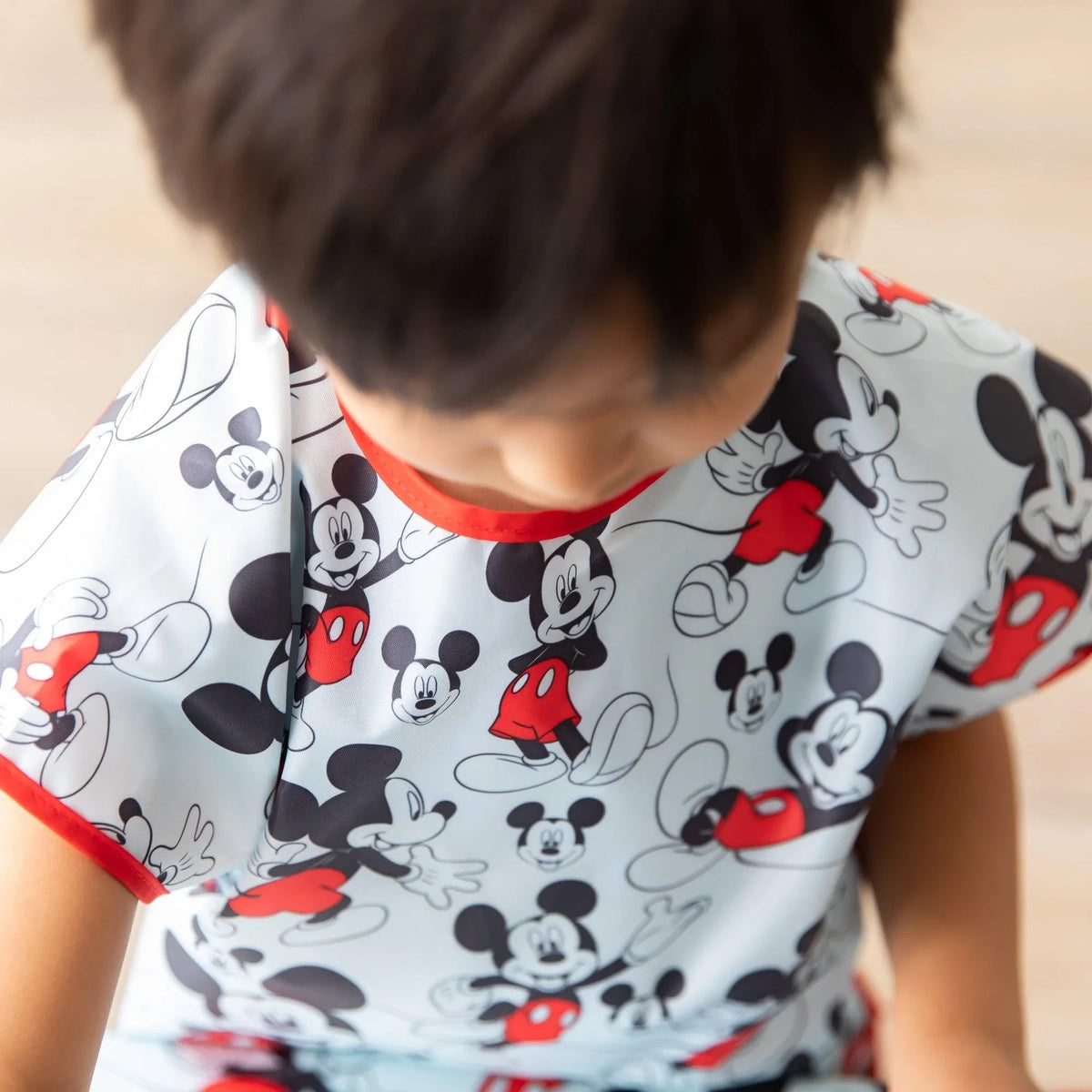 Classic Mickey Mouse Short-Sleeved Children's Smock 3-7 yrs | Bumkins
