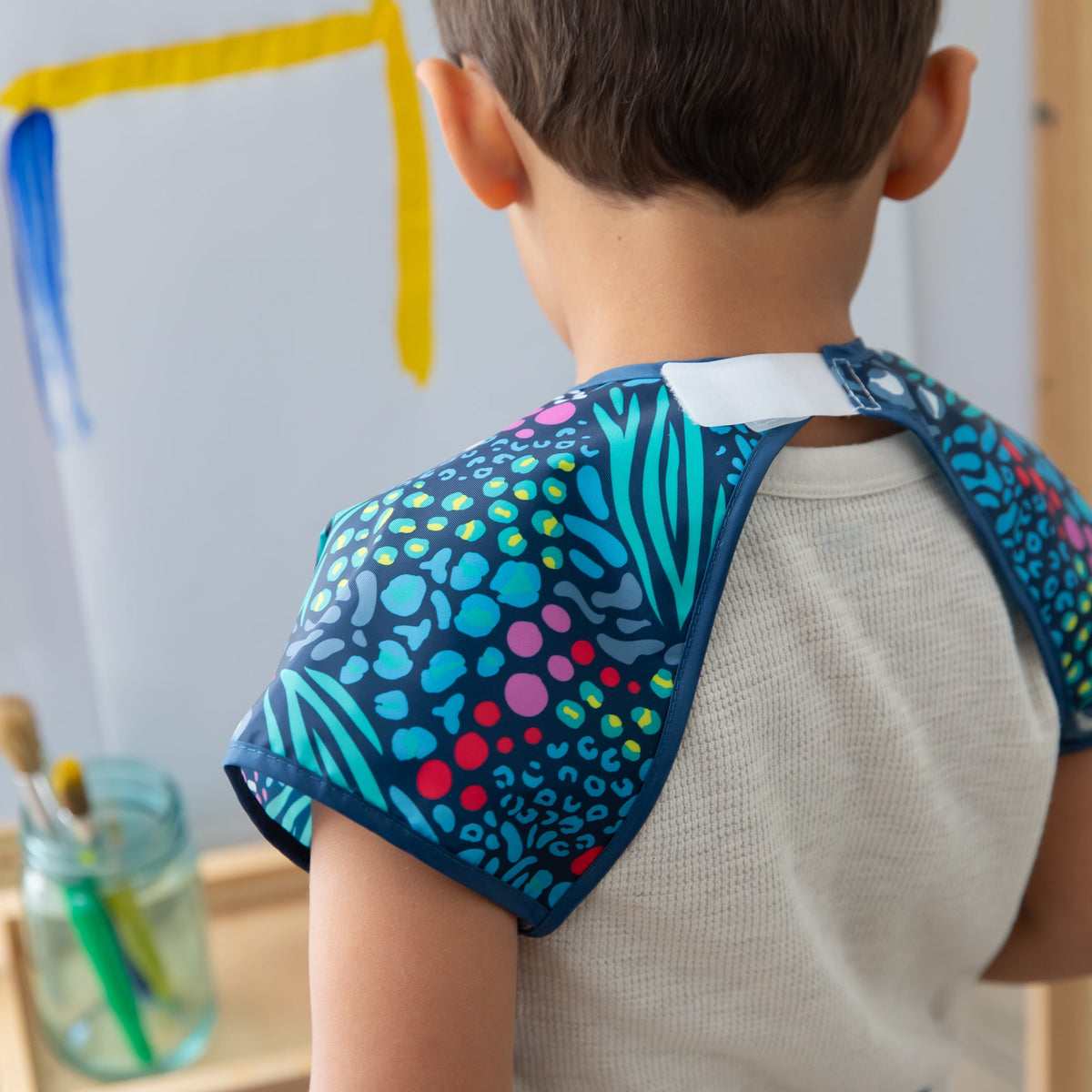 Animal Print Waterproof Art Smock, Apron for Kids 3-7 yrs | Bumkins