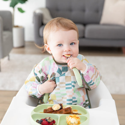 Silicone Suction Plate for Baby & Toddler - Sage Baby | Bumkins