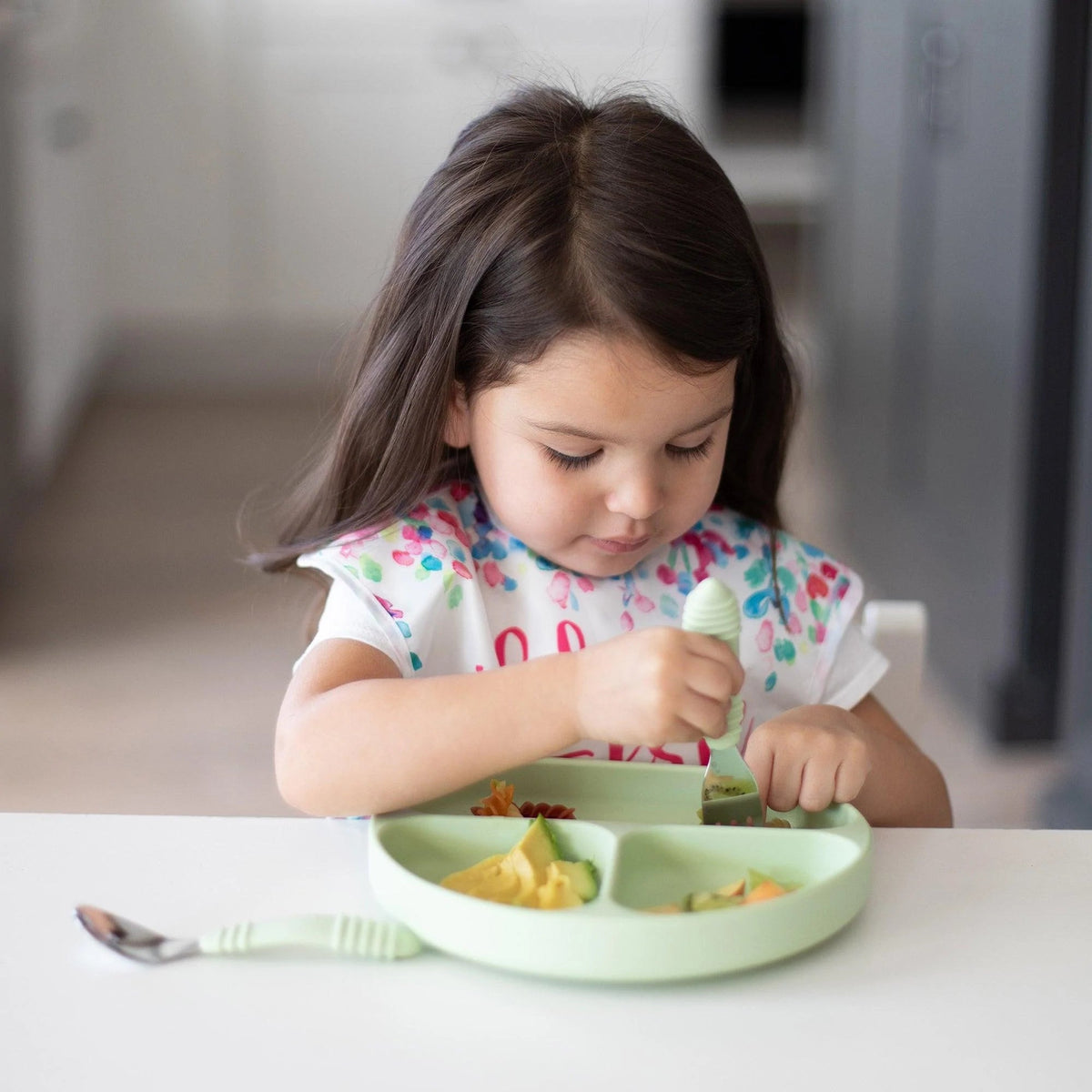 Silicone Suction Plate for Baby & Toddler - Sage Baby | Bumkins