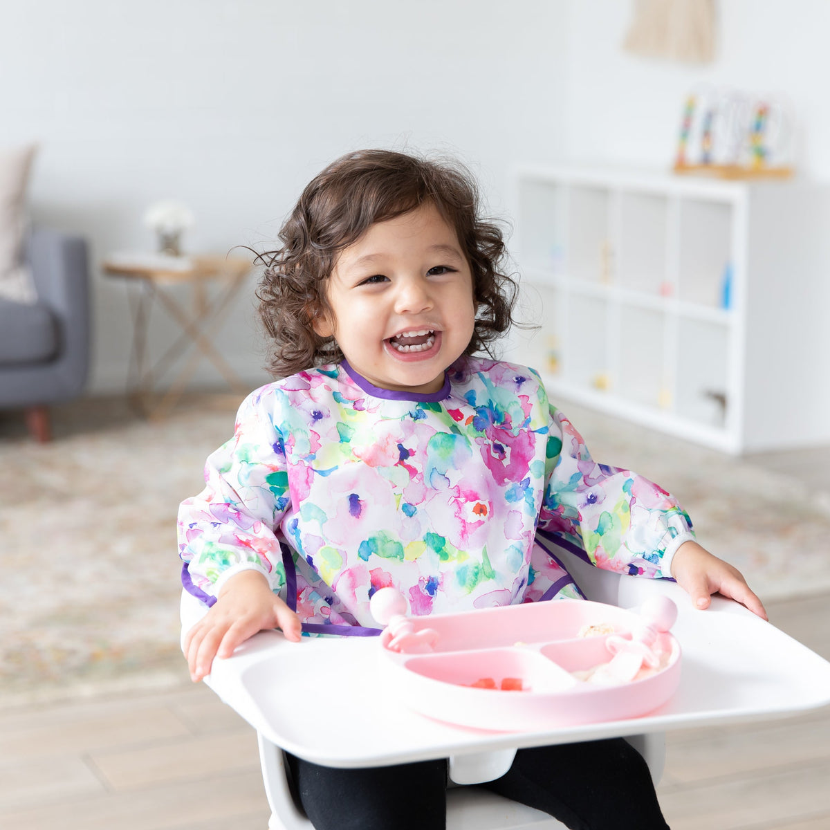 Silicone Suction Plate for Baby & Toddler - Pink Baby | Bumkins