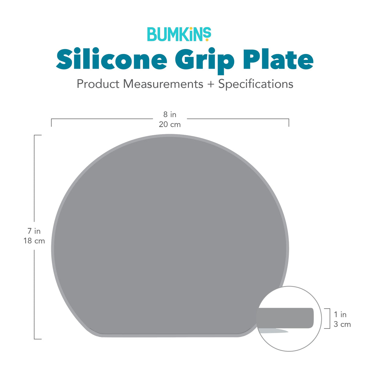 Vanilla Sprinkle Silicone Plate with Suction & Deep Walls | Bumkins
