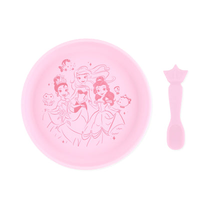 Silicone Plate + Spoon Set for Infants, Disney Princess | Bumkins