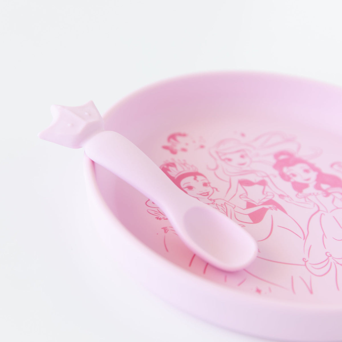 Silicone Plate + Spoon Set for Infants, Disney Princess | Bumkins