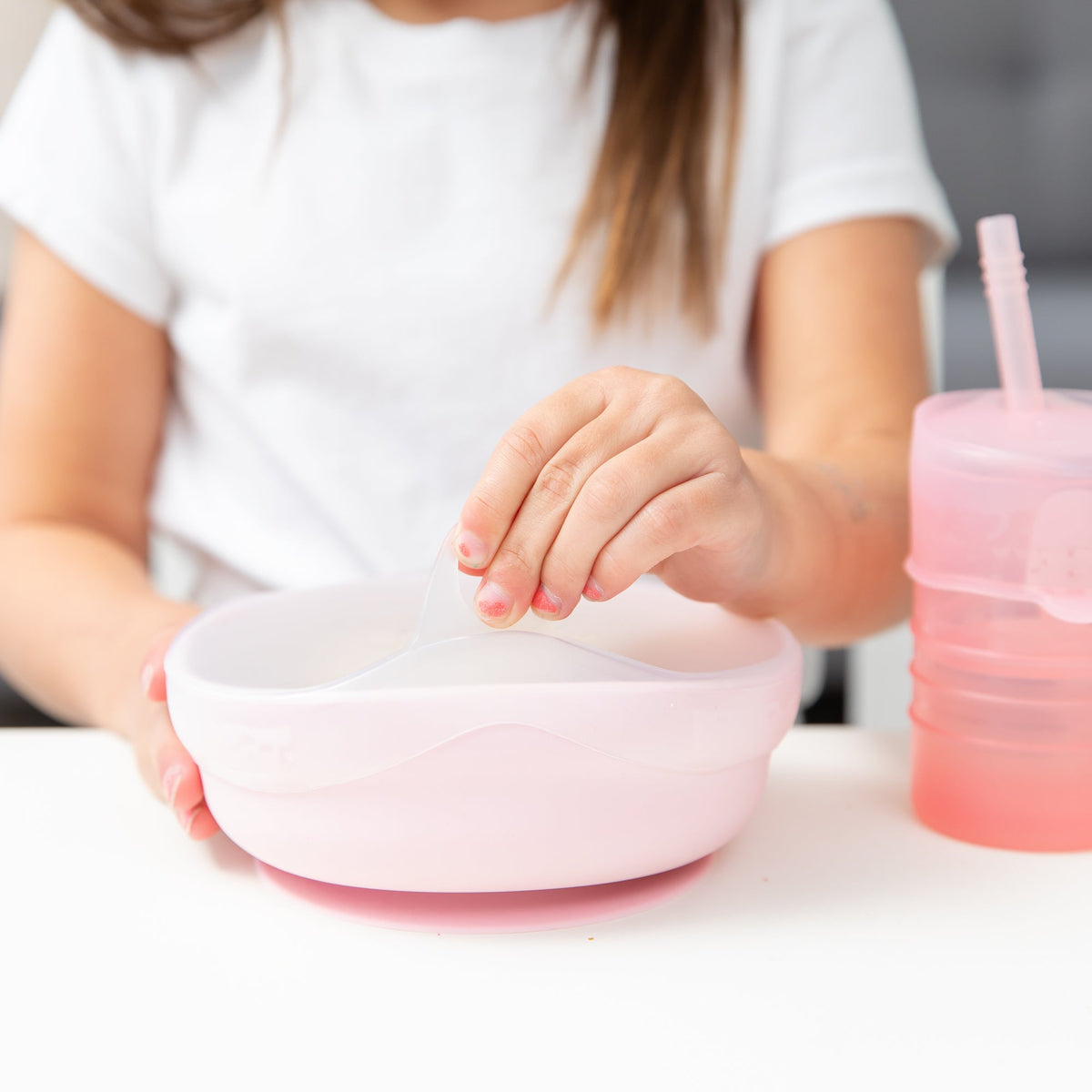 BPA-Free Silicone Reusable Stretch Lids For Toddler Bowls | Bumkins