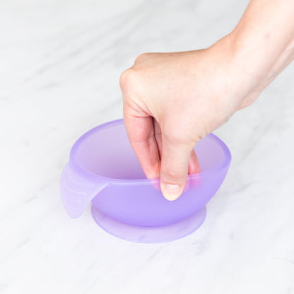 Purple Jelly Silicone First Feeding Set for Babies | Bumkins