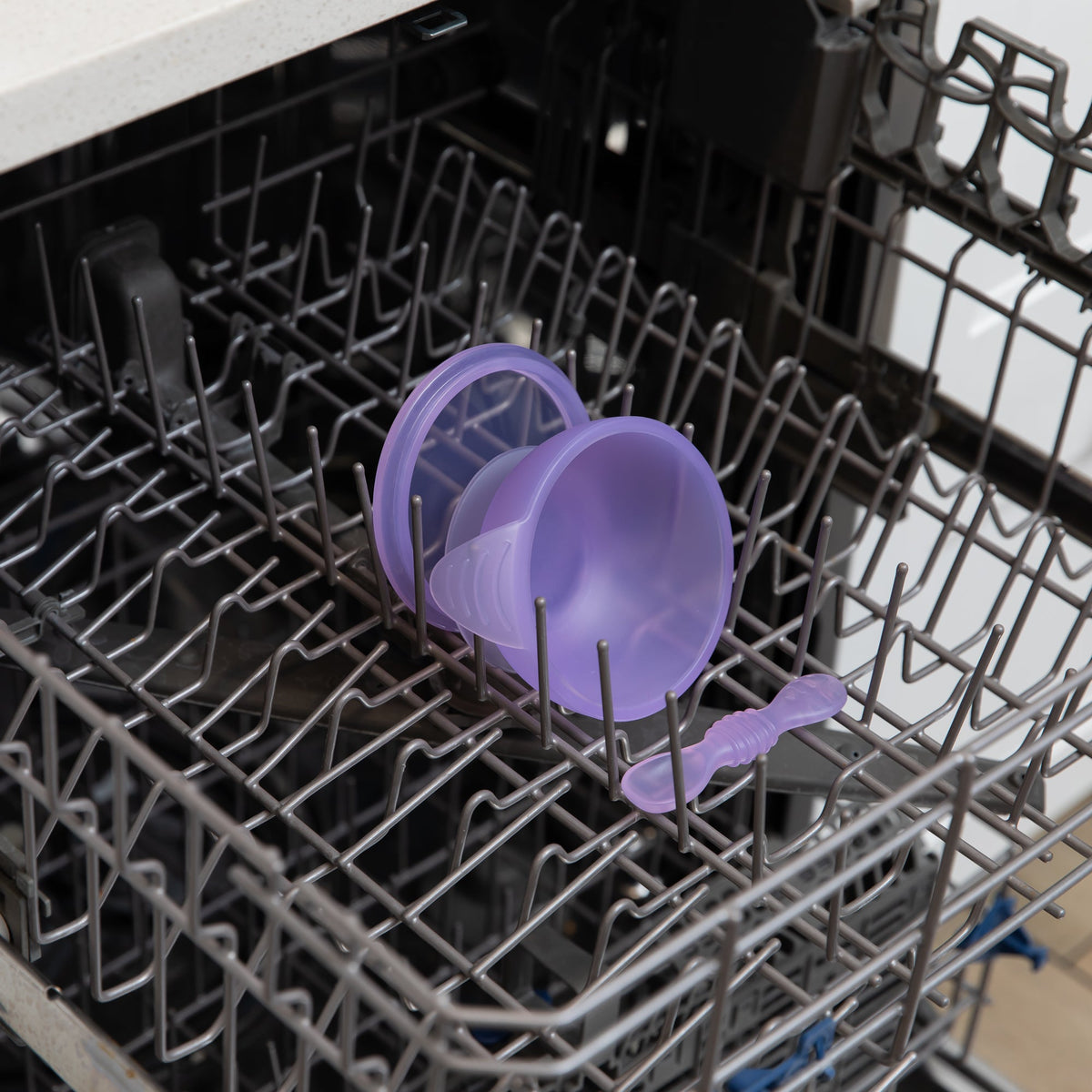 Purple Jelly Silicone First Feeding Set for Babies | Bumkins