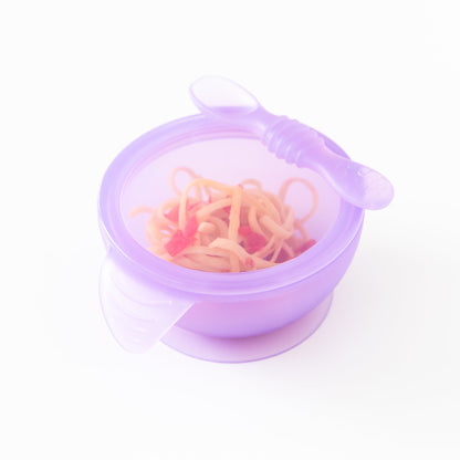 Purple Jelly Silicone First Feeding Set for Babies | Bumkins